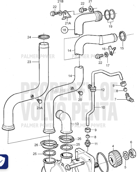 Order VOLVO PENTA 3837772 Seawater Pump