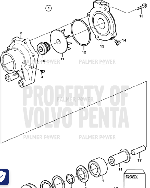 Order VOLVO PENTA 11030155 Plastic Plug
