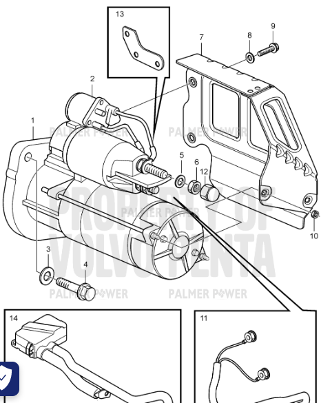 Order VOLVO PENTA 20933396 Flange Nut