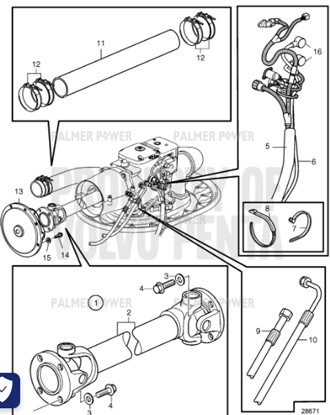 Order VOLVO PENTA 21446040 Extension Kit