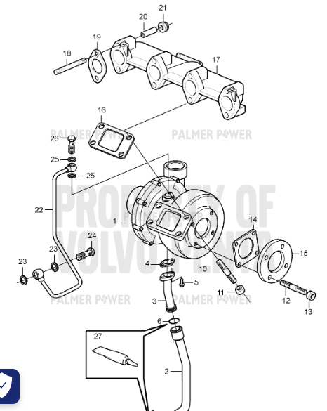 Order VOLVO PENTA 21455938 Return Line
