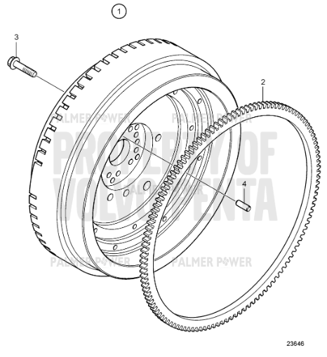 Order VOLVO PENTA 21510858 Flywheel