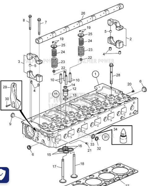 Order VOLVO PENTA 21595555 Cylinder Head Kit