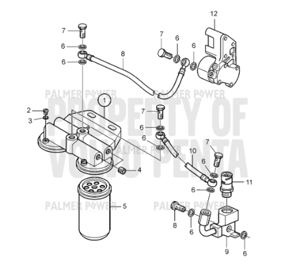 Order VOLVO PENTA 21685788 Hose Assembly