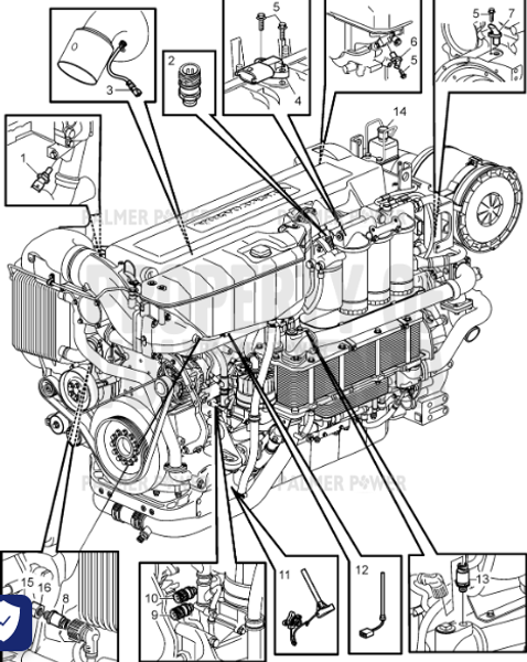 Order VOLVO PENTA 21759665 Adapter