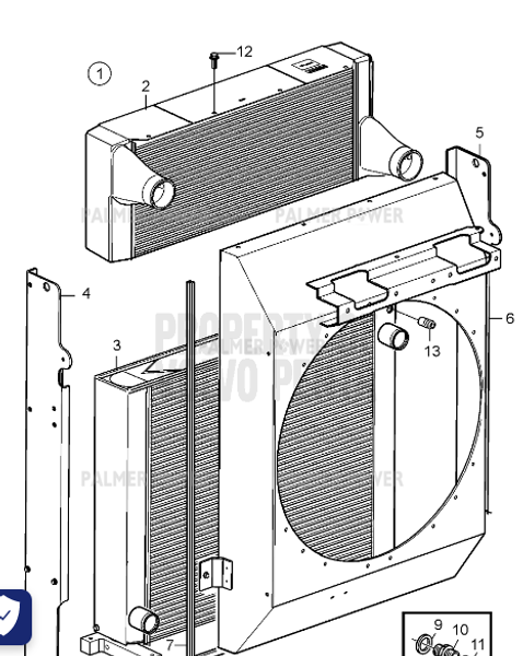 Order VOLVO PENTA 22257085 Radiator
