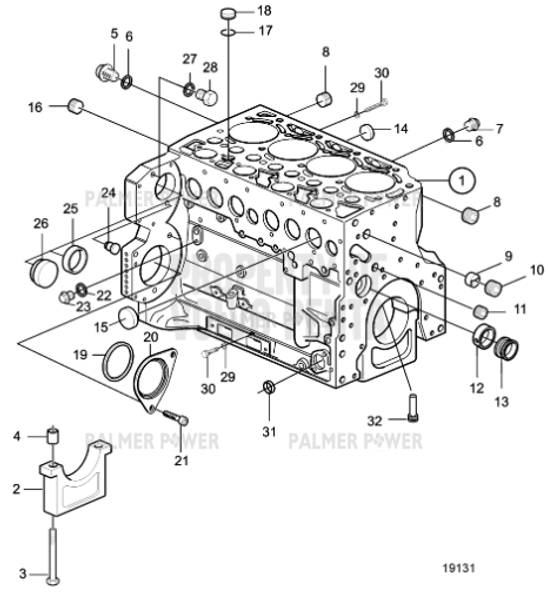 Order VOLVO PENTA 22425892 Crankcase