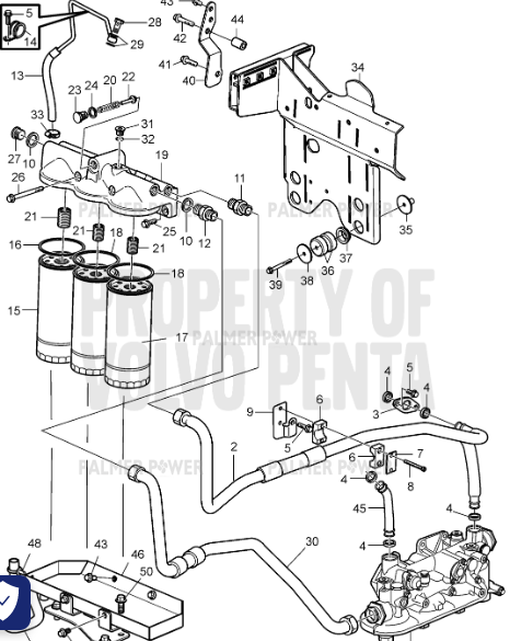 Order VOLVO PENTA 22566517 Bracket