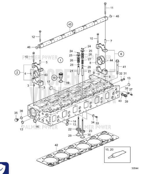 Order VOLVO PENTA 22784351 Cylinder Head