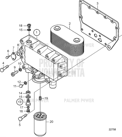 Order VOLVO PENTA 23124230 Oil Cooler