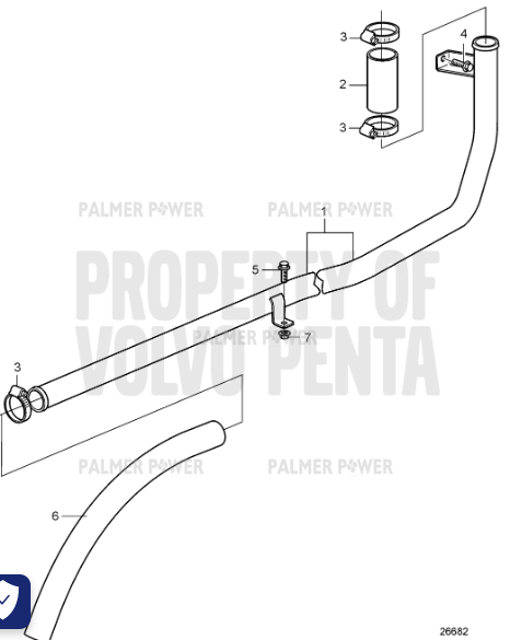 Order VOLVO PENTA 23125492 Pipe