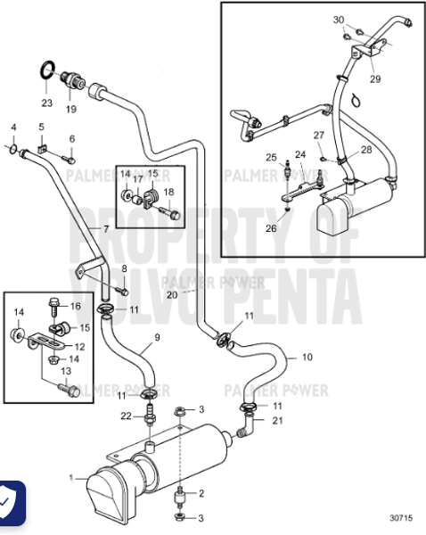 Order VOLVO PENTA 23185228 Bracket