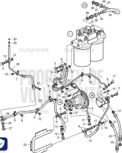 Order VOLVO PENTA 60113394 Flange Screw