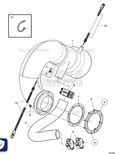 Order VOLVO PENTA 78467551 Exhaust Riser