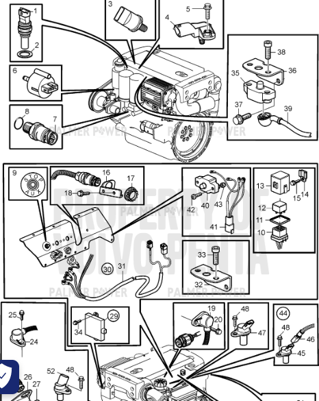 Order VOLVO PENTA 3853620 Hexagon Screw