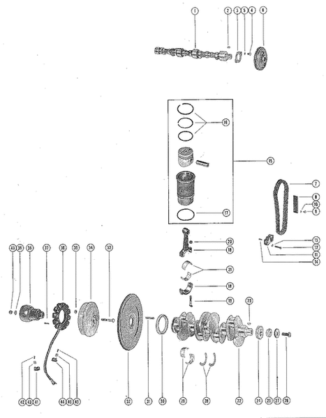 Order MERCURY 1546554 Shim, Spacer - Main Bearing (2.95Mm)