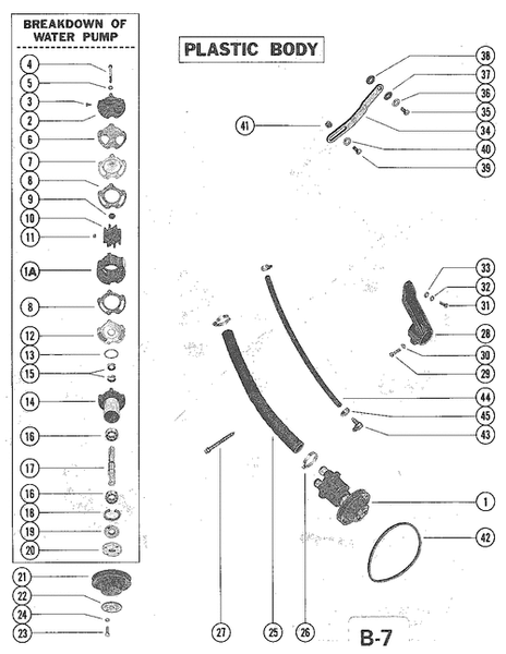 Order MERCURY 7525774 Water Pump Body