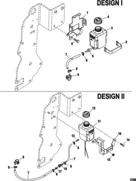 Order MERCURY 865065A1 Bracket, Lube Monitor Reservoir