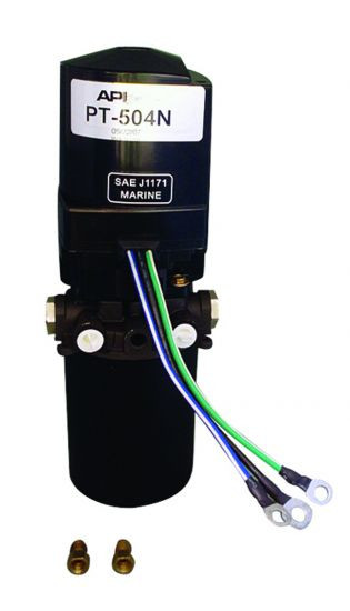 STERNDRIVE PT504N-2 Mercury High Performance Trim Tab Power Unit 3-Wire Motor/5" Steel Res/2-Line Pump #3 Inv Flair Fitt