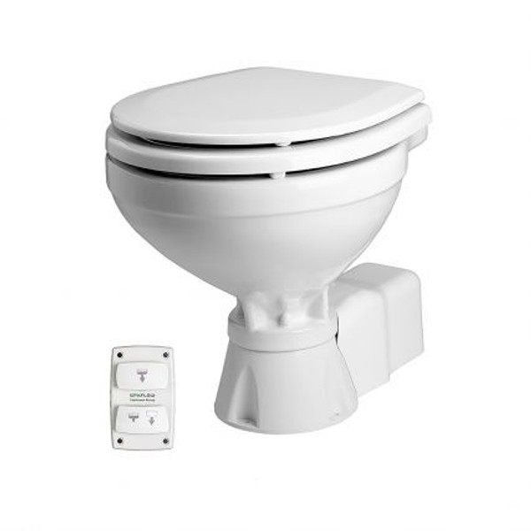 JOHNSON PUMP 80-47231-03 Aquat Toilet Electric,Compact 12V,W/Solnoid