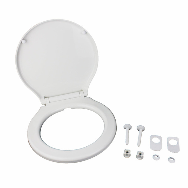 JOHNSON PUMP 81-47241-04 Soft Close Plastic Toilet Seat Compact
