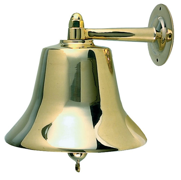 Order PERKO 0158012PLB Fig. 0158 Fog Bell - 12" Plain Cast Bronze, Fixed Mount