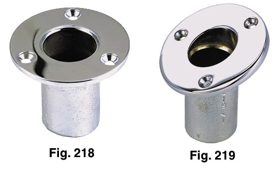Order PERKO 0219DP1CHR Flush Mount Flag Pole Sockets - Bow and Stern