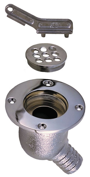 Order PERKO 0142002PLB Chrome Cockpit Scupper