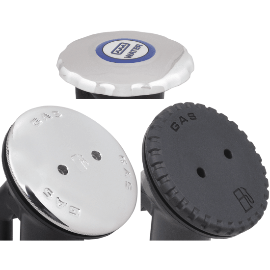 Order PERKO 0540DPG99A Perko Replacement Raised Cap Deck Fill Caps - Gas, Diesel, Water, Waste