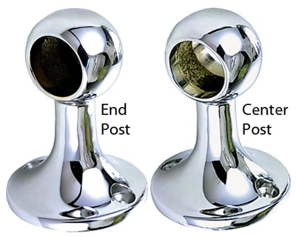 Order PERKO 0380A00CHR Center or End Grab Rail Posts