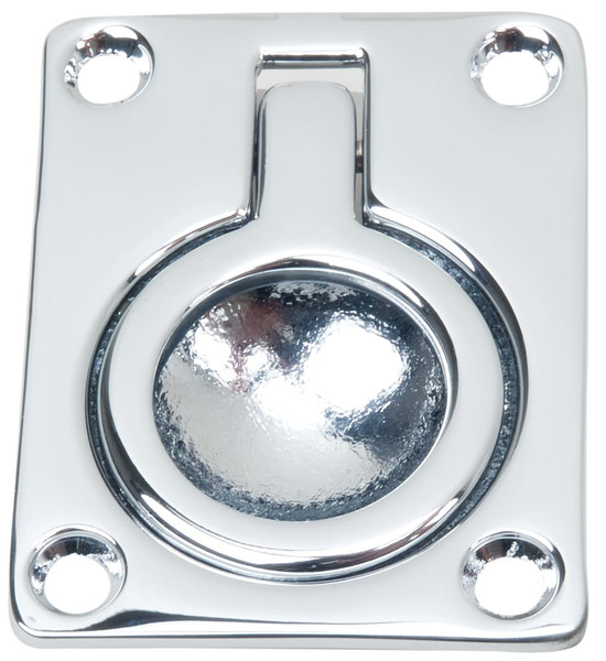 Order PERKO 1103DP0CHR Rectangular Chrome Flush Ring Pull - 1103