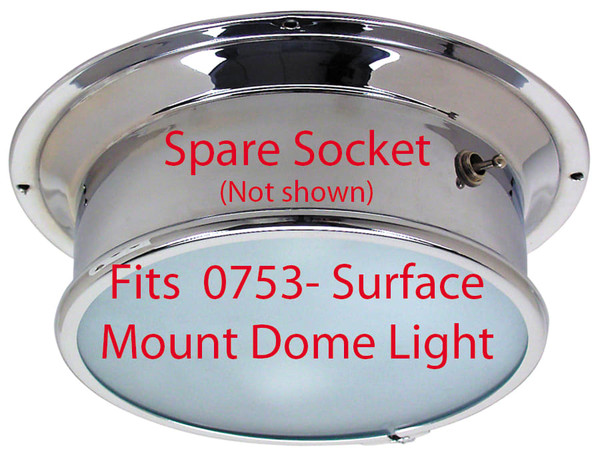 Order PERKO 1323 Med. Screw Socket for Fig. 0753 Surface Mount Dome Light