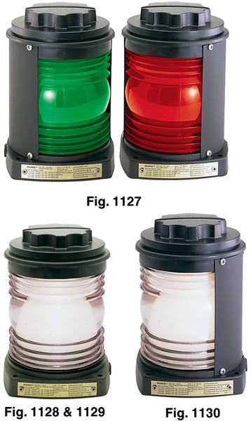 Order PERKO 1127GA0BLK Figs. 1127-1130 - Navigation Lights w/Black Housing