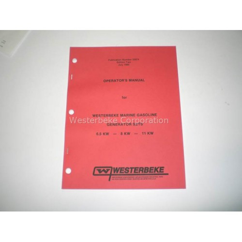Order WESTERBEKE 33974 Manual, Operator 6.5-11 Twg