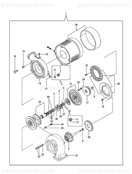 Order YANMAR XNN38N60D01 Housing, Bearing