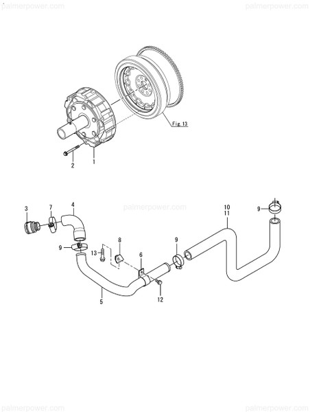 Order YANMAR 119779-49900 Hose, Sea Water 2M