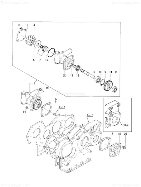 Order YANMAR 129198-42502 Pump Assy, Water