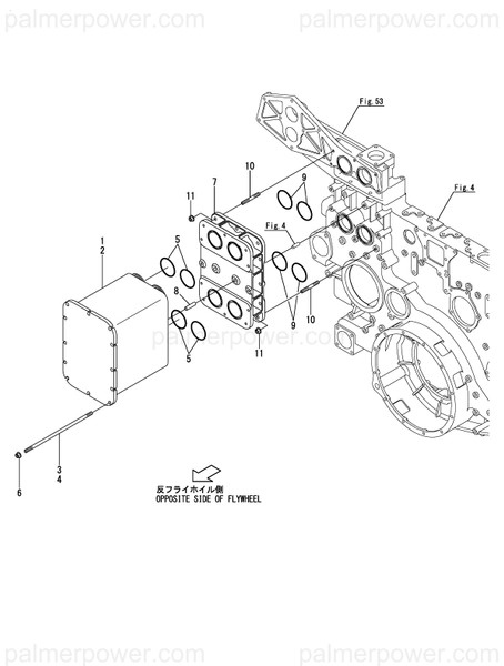 Order YANMAR 148960-33040 Cooler Assy, Oil