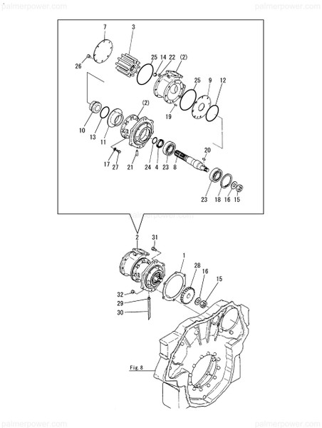 Order YANMAR 148018-42280 Shaft, Water Pump