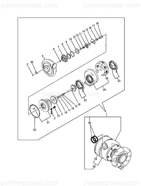 Order YANMAR X4918119300 Plate, Turbine Back