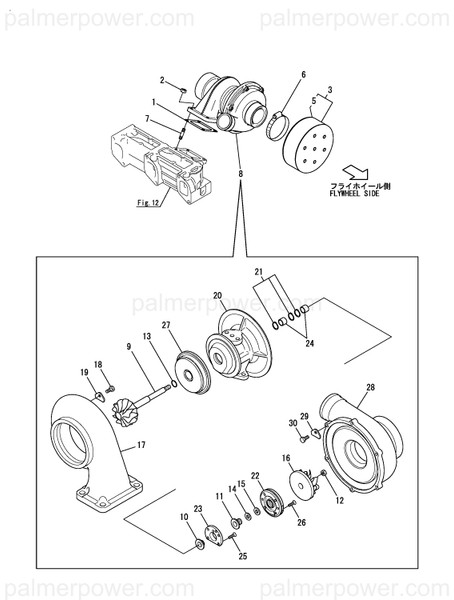 Order YANMAR 126677-18031 Turbocharger