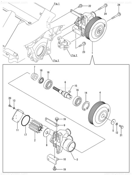 Order YANMAR 119798-42200 Pump Assy, Water