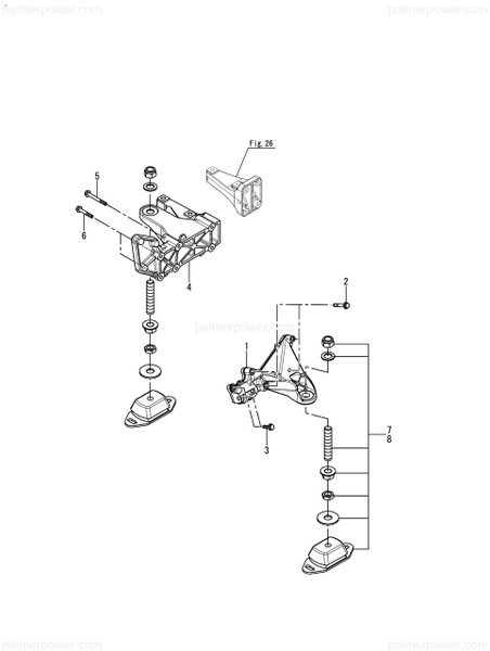 Order YANMAR 120650-08100 Bracket, Engine Int