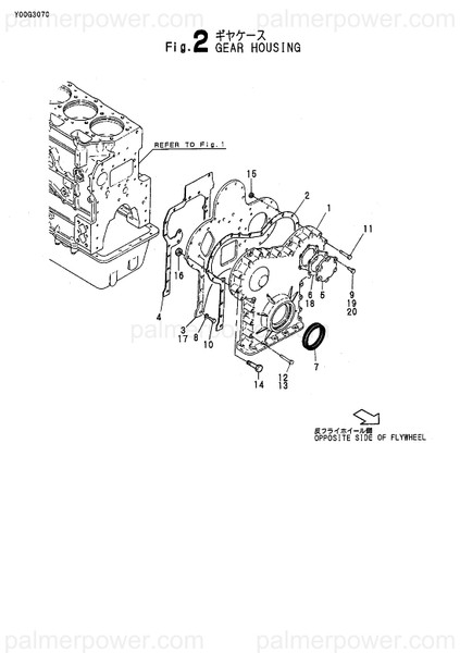 Order YANMAR 126650-01512 Gasket, Case Cover