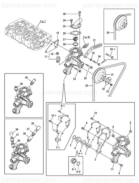 Order YANMAR 129271-42280 V-Belt, A43.5