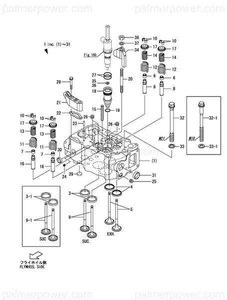 Order YANMAR 748999-11042 Head Assy, Cylinder