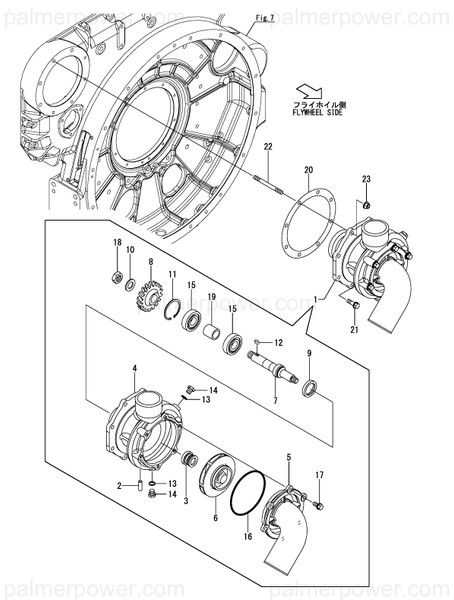 Order YANMAR 148690-43230 Shaft, Water Pump