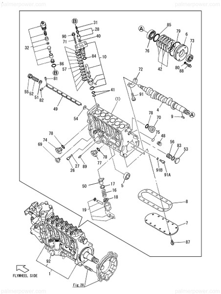 Order YANMAR 719573-51303 Pump Assy, Injection