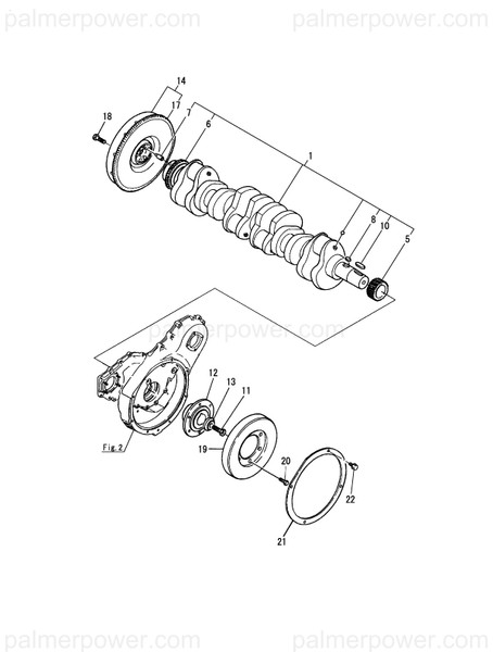 Order YANMAR 727698-21000 Crankshaft Assy