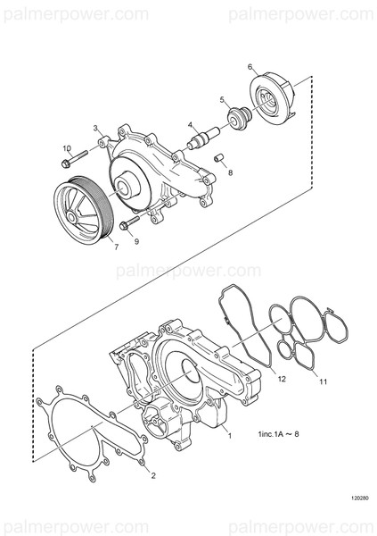 Order YANMAR 165000-25360 Gasket